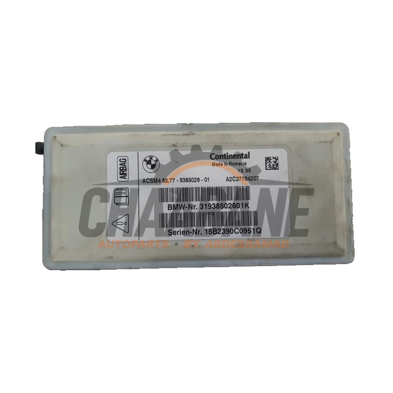 Module airbag 31938502601K BMW X5 (F15) M Turbo 4.4i V8 32V 2013 / 2018