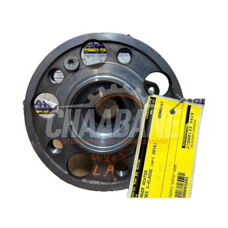 Roulement de roue arriere A2303560000 Mercedes C Estate (S205) C-180 1.6 16V BlueEfficiency