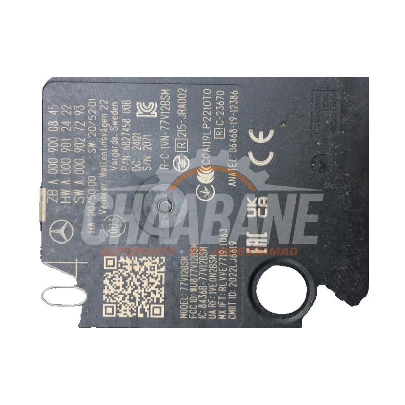 Capteur radar 0009000845 Mercedes C (W206) C-300 e 2.0 Turbo