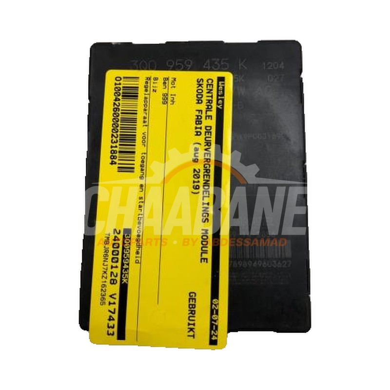 Module verrouillage central des portes 3Q0959435K Skoda Fabia III Combi (NJ5) 1.0 TSI 12V 2014 / 2022