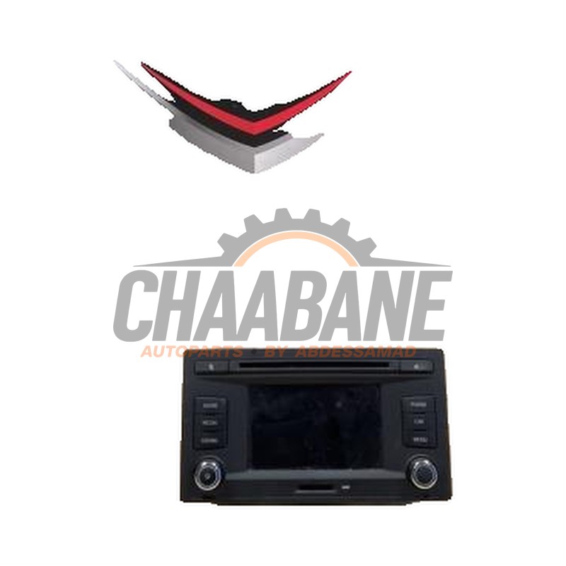 Display unite de controle multi media 5F0035869A Seat Leon (5FB) 1.4 TSI ACT 16V 2012 / 2020