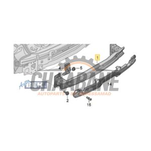 Cadre pare-chocs arriere 83A807309B Audi Q3 Sportback (F3N) 1.4 45 TFSIe 16V 2019