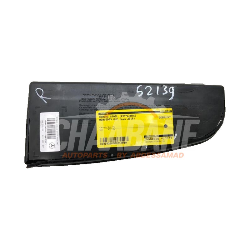 Airbag siege 1668600402 Mercedes GLE (W166) 350d 3.0 V6 24V BlueTEC 4-Matic