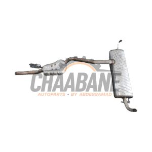 Echappement silencieux arriere+central 80A253611L Audi Q5 (FYB/FYG) 2.0 50 TFSI e 16V Mild Hybrid Quattro 2016