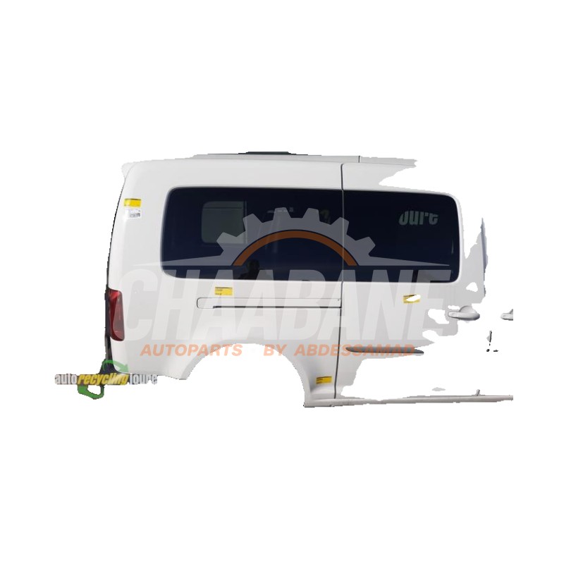 Panneau lateral arriere droit 2K3809604F Volkswagen Caddy Combi IV 1.4 TGI EcoFuel 2015 / 2020