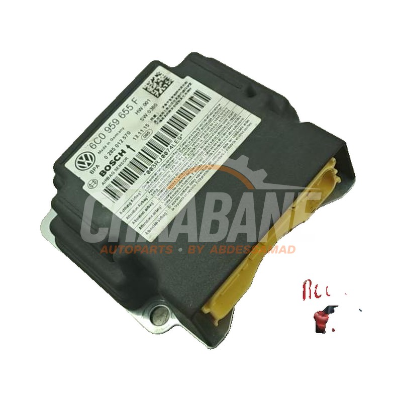 Module airbag 6C0959655F Skoda Fabia III Combi (NJ5) 1.4 TDI 16V 90 Greentech 2014 / 2022