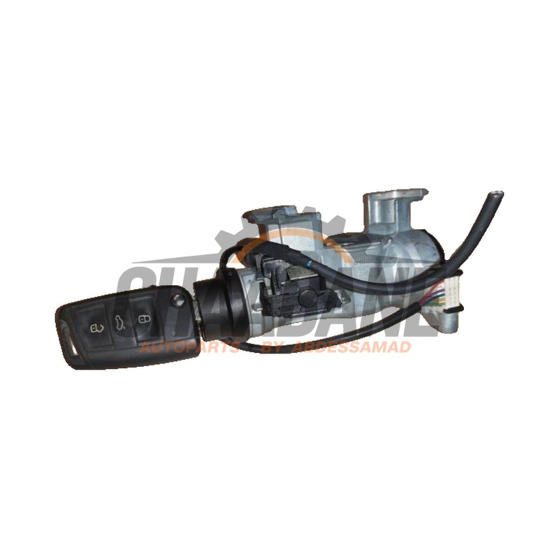 Serrure de contact + cle 1K0905851 Seat Leon ST (5FF) 1.6 TDI Ecomotive 16V 2012 / 2020