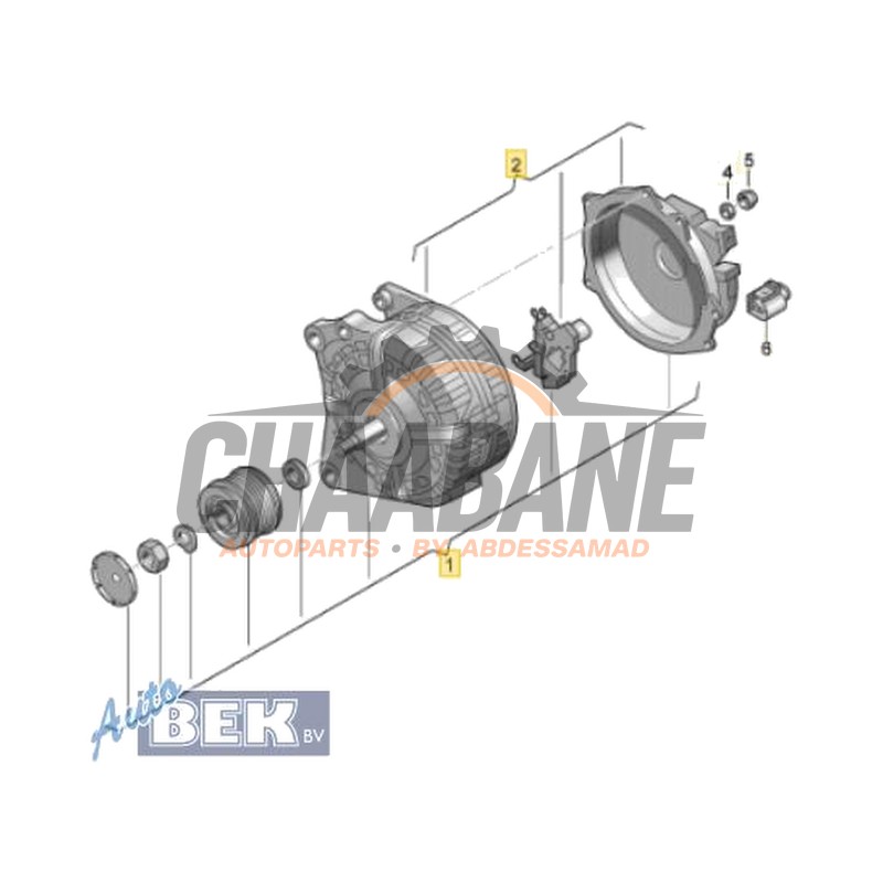 Dynamo 04L903024T Skoda Octavia Combi (5EAC) 1.6 TDI 16V 2012 / 2020