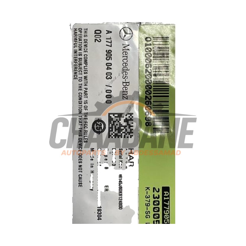 Amplificateur audio A1779050403 Mercedes A (177.0) 2.0 A-220 Turbo 16V