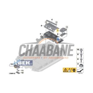 Module de controle de batterie 61279845435 BMW iX3 80 kWh 2020