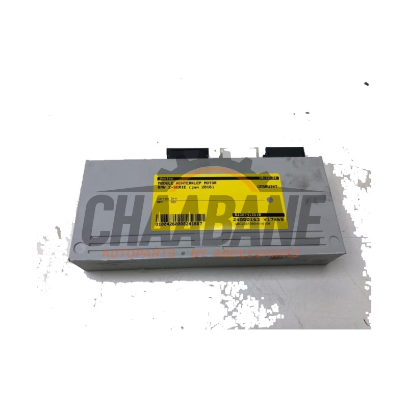 Module passage hayon 61357412610 BMW 2 serie Active Tourer (F45) 218i 1.5 TwinPower Turbo 12V 2013 / 2021