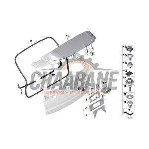 Jupe hayon 51627304606 BMW X5 (F15) xDrive 50i 4.4 V8 32V 2013 / 2018