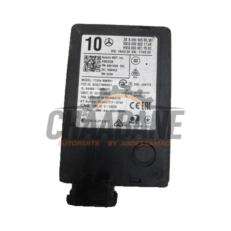 Capteur radar 0009017503 Mercedes E (R238) E-300 2.0 Turbo 16V