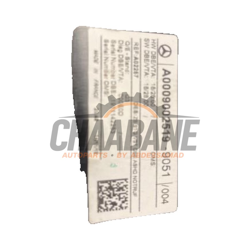Eclairage de plafonnier A0009002519 Mercedes A (177.0) 2.0 A-220 Turbo 16V