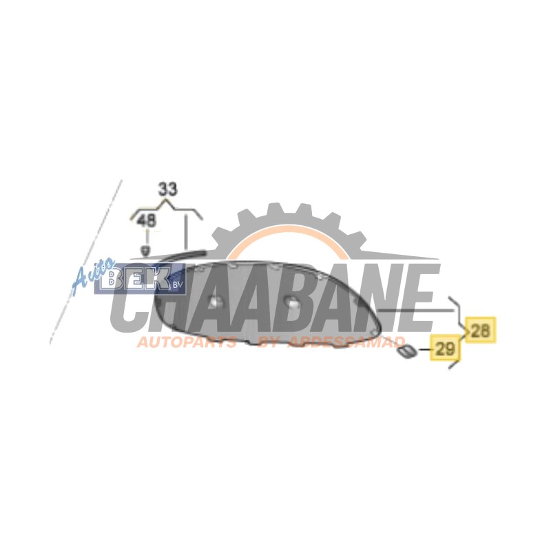 Revetement capot 5E0863831A Skoda Octavia Combi (5EAC) 1.6 TDI 16V 2012 / 2020