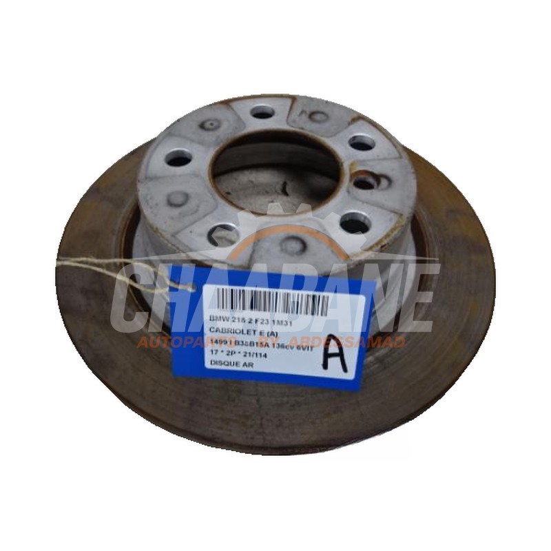 Disque de frein arriere BMW 2-Serie 2014 / 2021