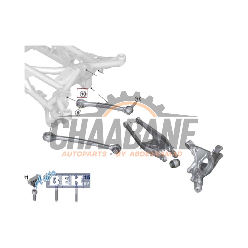 Suspension de roue arriere gauche 23191310 BMW M2 (F87) 3.0 24V Competition 2015 / 2021