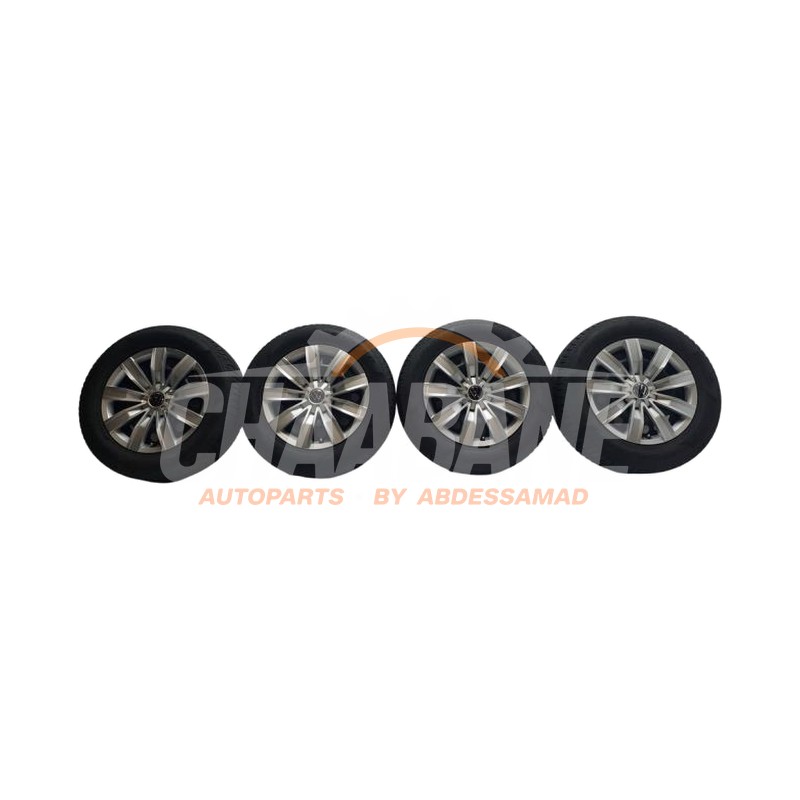 Kit jantes + pneumatiques 5QF601027J Volkswagen Tiguan (AD1) 1.4 TSI eHybrid 16V 2016 / 2024