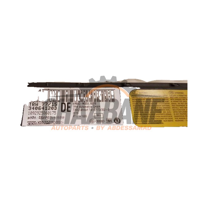 Airbag droite (tableau de bord) 3T0880204B Skoda Superb Combi (3V5) 2.0 TDI 2015 / 2024