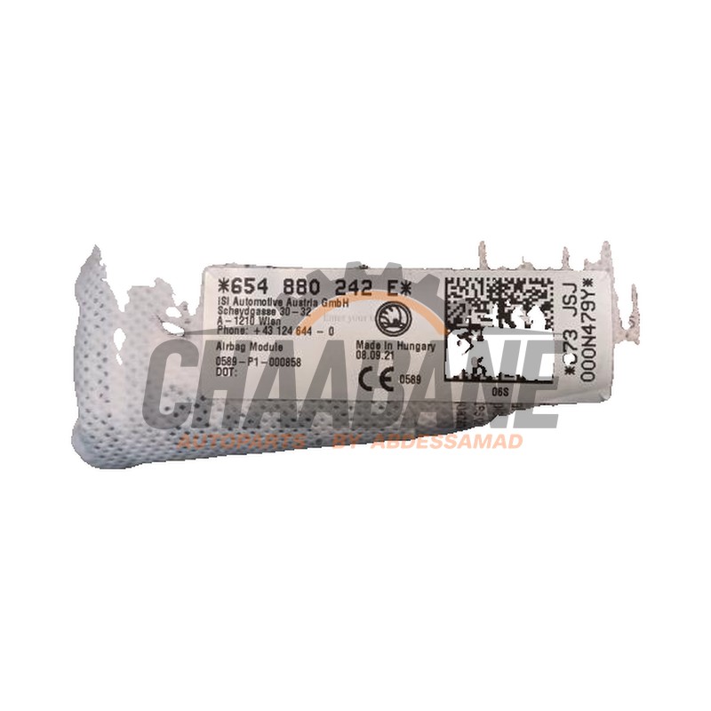Airbag siege 654880242F Skoda Kamiq 1.0 TSI 12V 2019