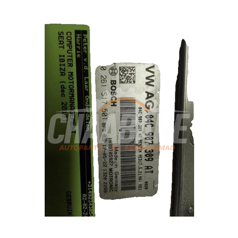 Ordinateur gestion moteur 04C907309AT Seat Ibiza V (KJB) 1.0 TSI 12V 2017