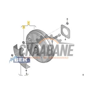 Servo frein 5Q1614106A Audi A3 Limousine (8VS/8VM) 2.0 TDI 16V 2013 / 2020
