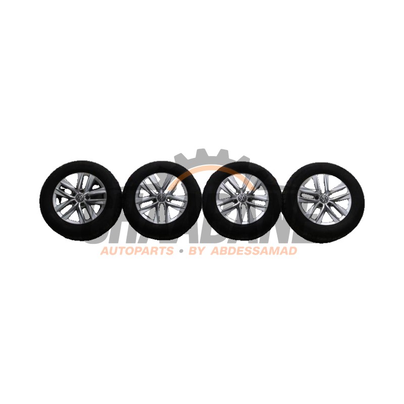 Jeu de jantes sport + pneus 2K5601025L Volkswagen Caddy IV 2.0 TDI 75 2015