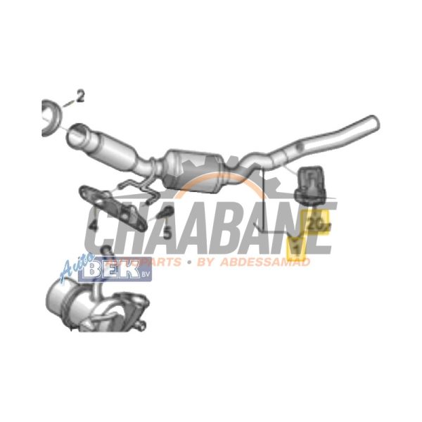 Tube avant + catalyseur 5Q0254301X Volkswagen Passat Variant (3G5) 1.6 TDI 16V 2014 / 2024