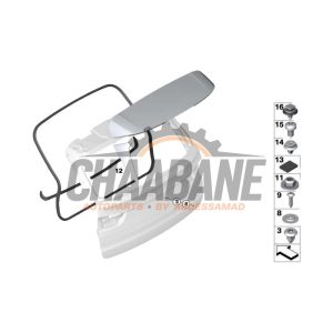 Jupe hayon 51627304605 BMW X5 (F15) xDrive 50i 4.4 V8 32V 2013 / 2018