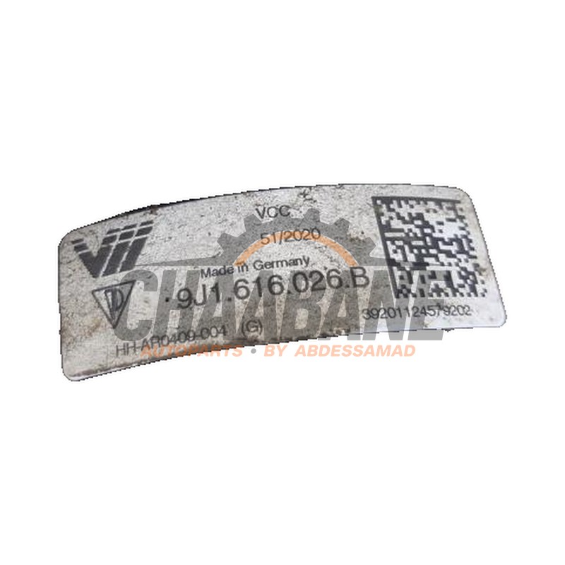 Coussin pneumatique 9J1616026B Porsche Taycan (Y1A) 4S 2019