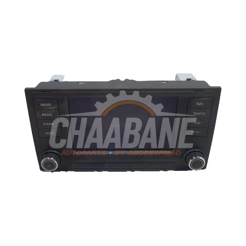 Display unite de controle multi media 5F0919603A Seat Leon (5FB) 1.4 TSI 16V 2012 / 2020