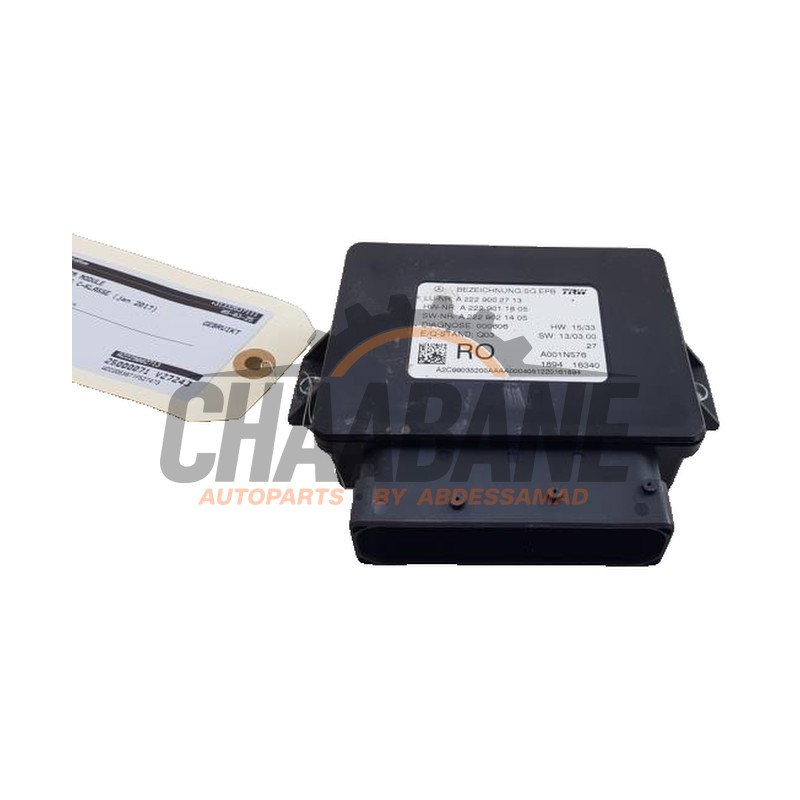 Module frein a main A2229002713 Mercedes C AMG (C205) 4.0 C-63 S AMG V8 Biturbo