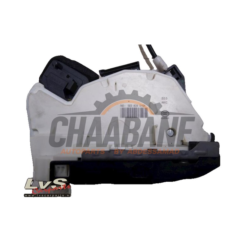 Serrure arriere droite 5E0837016A Skoda Octavia Combi (5EAC) 1.6 TDI Greenline 16V 2012 / 2020