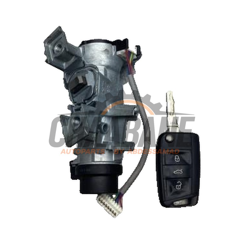 Serrure de contact + cle 5Q0905865 Seat Leon ST (5FF) 1.6 TDI Ecomotive 16V 2012 / 2020