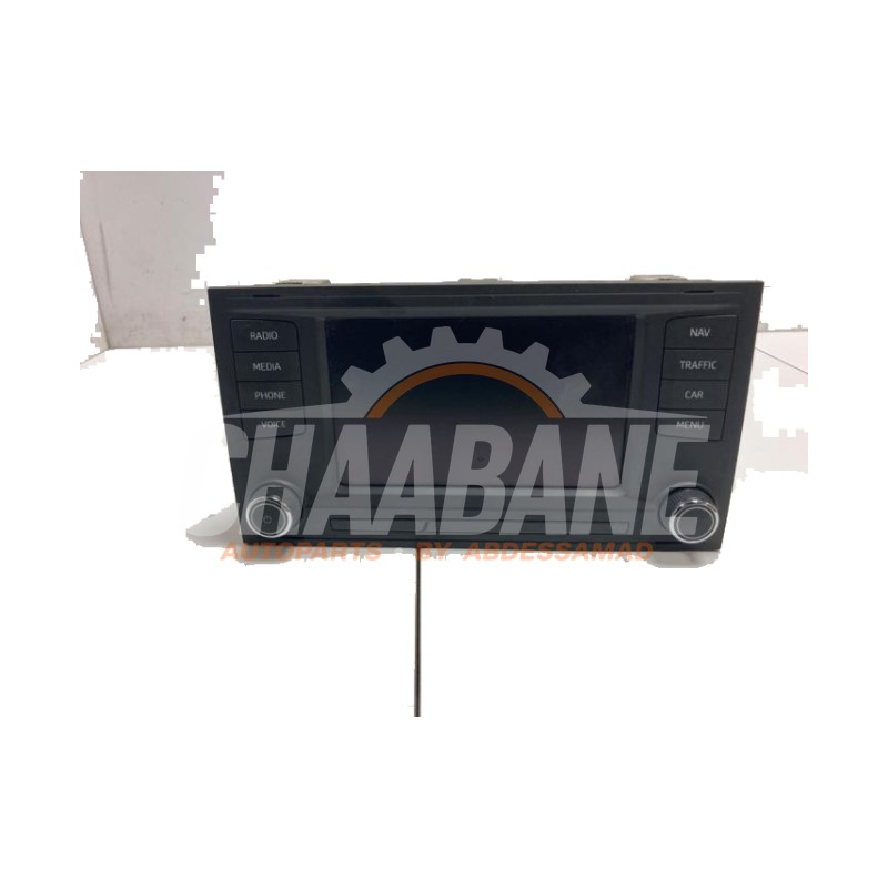 Display unite de controle multi media 5F0919603A Seat Leon (5FB) 1.4 TSI ACT 16V 2012 / 2020