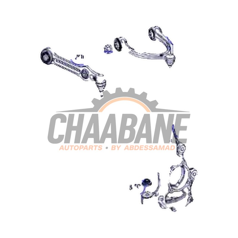 Suspension de roue avant gauche A2053305501 Mercedes GLC Coupe (C253) 2.2 250d 16V BlueTEC 4-Matic
