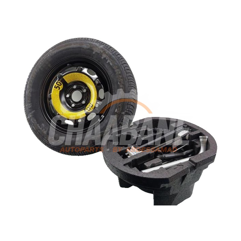 Kit de cric + Roue de secours 6Q0601027A Skoda Fabia III Combi (NJ5) 1.0 TSI 12V 2014 / 2022